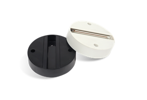  Phụ kiện đế lắp nổi đèn rọi ray là loại phụ kiện giúp chuyển đổi đèn rọi ray thành đèn rọi ngồi có hai màu đen/ trắng.