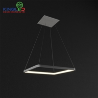 Đèn thả trần led trang trí Pendant Light Vuông 1 tầng Kingled, tuổi thọ cao 20.000h, chất liệu nhôm đúc sơn tĩnh điện, thiết kế hiện đại, bắt mắt, bảo hành 24 tháng chính hãng Kingled