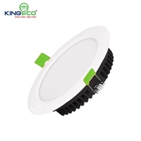 Đèn Led âm trần Kingeco 9W đổi màu, mặt trắng tạo ra không gian ấm cúng, thoải mái đồng thời tôn lên vẻ đẹp nội thất của căn nhà.