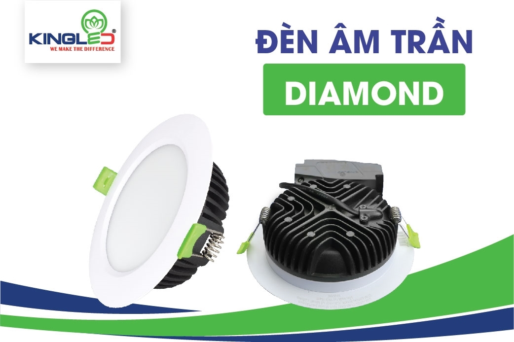 Đèn Led Âm Trần Diamond - Dòng sản phẩm “Kim cương” năm 2020