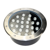 Đèn âm đất là loại đèn khi đã được lắp đặt sẽ gắn bó chặt chẽ với kiến trúc của sân vườn, lối đi hay hành lang. Ánh sáng phát ra từ đèn cho hiệu ứng ánh sáng hắt lên từ dưới lên đáp ứng nhu cầu chiếu sáng và thích hợp ứng dụng trang trí sân vườn biệt thự hay trung tâm thương mại, bể bơi…