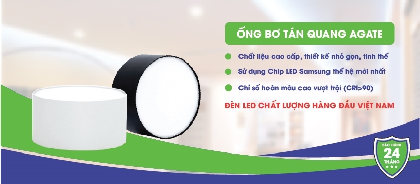 ỐNG BƠ TÁN QUANG AGATE