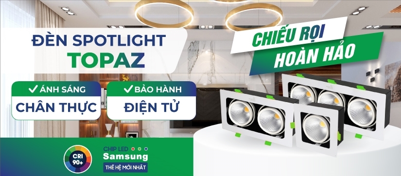 ĐÈN SPOTLIGHT ÂM TRẦN RỌI TOPAZ