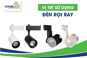 Các vị trí nên sử dụng đèn rọi ray
