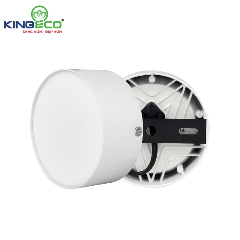 ĐÈN LED ỐNG BƠ EC-OBK 9W, ĐƠN SẮC, VỎ ĐEN/ TRẮNG