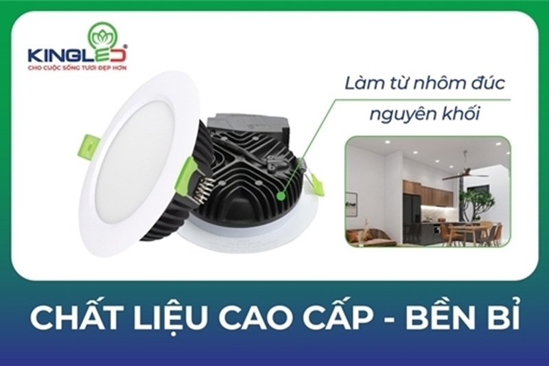 Nhôm đúc nguyên khối bền bỉ chắc chắn, chịu lực tốt