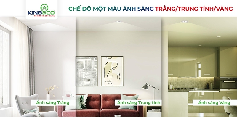 Tùy chọn chế độ màu ánh sáng mong muốn