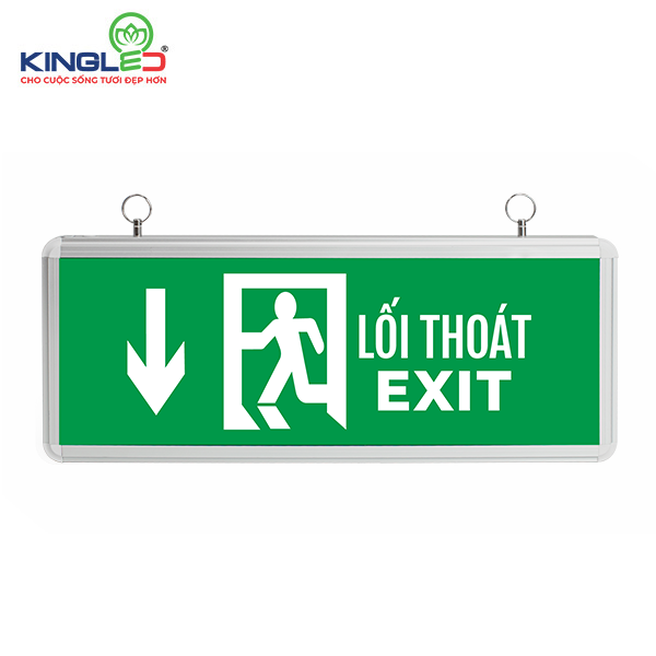 ĐÈN EXIT CHỈ HƯỚNG XUỐNG (1M)