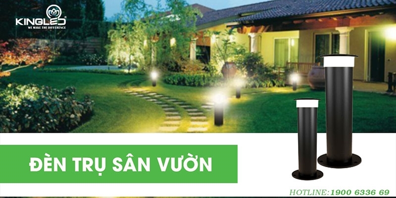 Đèn trụ sân vườn Kingled - tự hào thương hiệu Việt