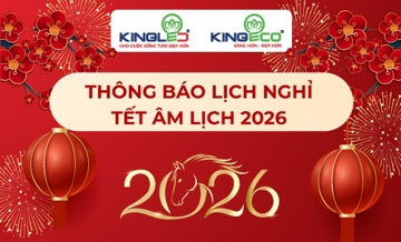 ĐÈN LED KINGLED THÔNG BÁO LỊCH NGHỈ TẾT BÍNH NGỌ 2026