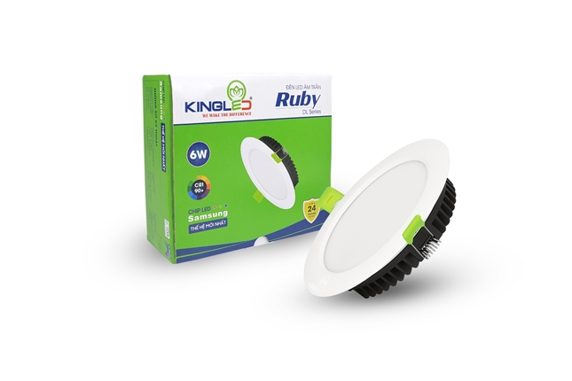 Đèn Âm Trần Ruby 06W Đổi Màu