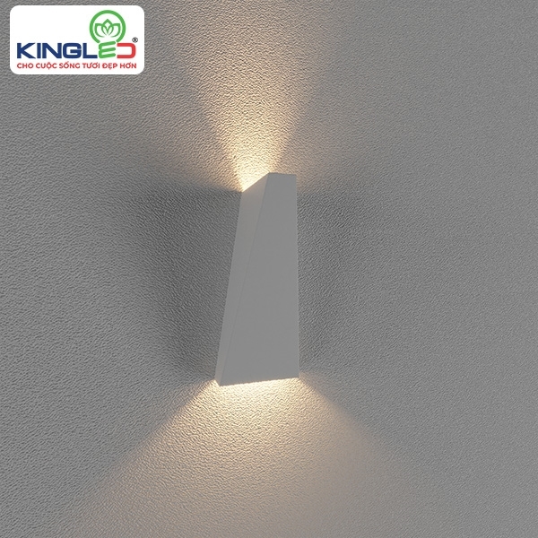 ĐÈN LED GẮN TƯỜNG NGOÀI TRỜI 5W 2 BÓNG (LWA919-WH)