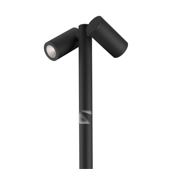 đèn trụ sân vườn chóa ống bơ đôi hai chiều 1750mm