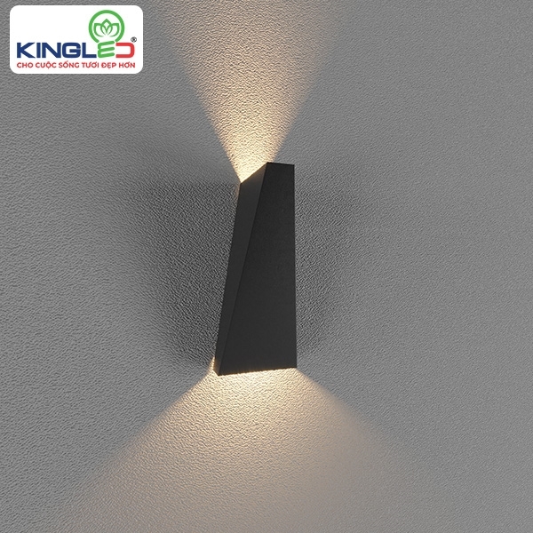ĐÈN LED GẮN TƯỜNG NGOÀI TRỜI 5W 2 BÓNG (LWA919-BK)