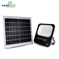 Đèn pha năng lượng mặt trời 100W Kingeco EC-FLSL-100-T ánh sáng Trắng, tuổi thọ trên 30.000h, chống nước chống bụi chuẩn IP65, nhiệt độ màu 6500K, sáng liên tục trên 10h, bảo hành 2 năm tại Kingled.
