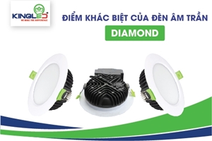 Điểm khác biệt của đèn led âm trần Diamond Kingled