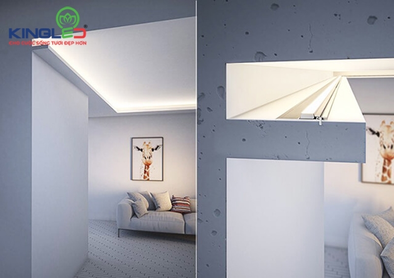 Đèn góc tường decor hắt sáng nâng tầm đẳng cấp không gian | Kingled