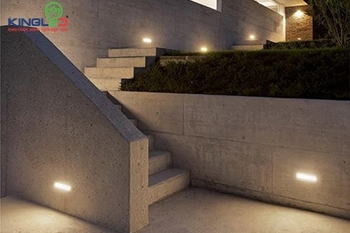 Ứng dụng chiếu sáng tuyệt vời với đèn âm tường ngoài trời