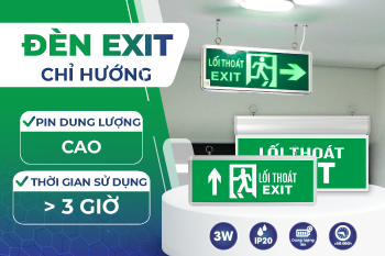 ĐÈN EXIT CHỈ HƯỚNG THOÁT HIỂM KINGLED