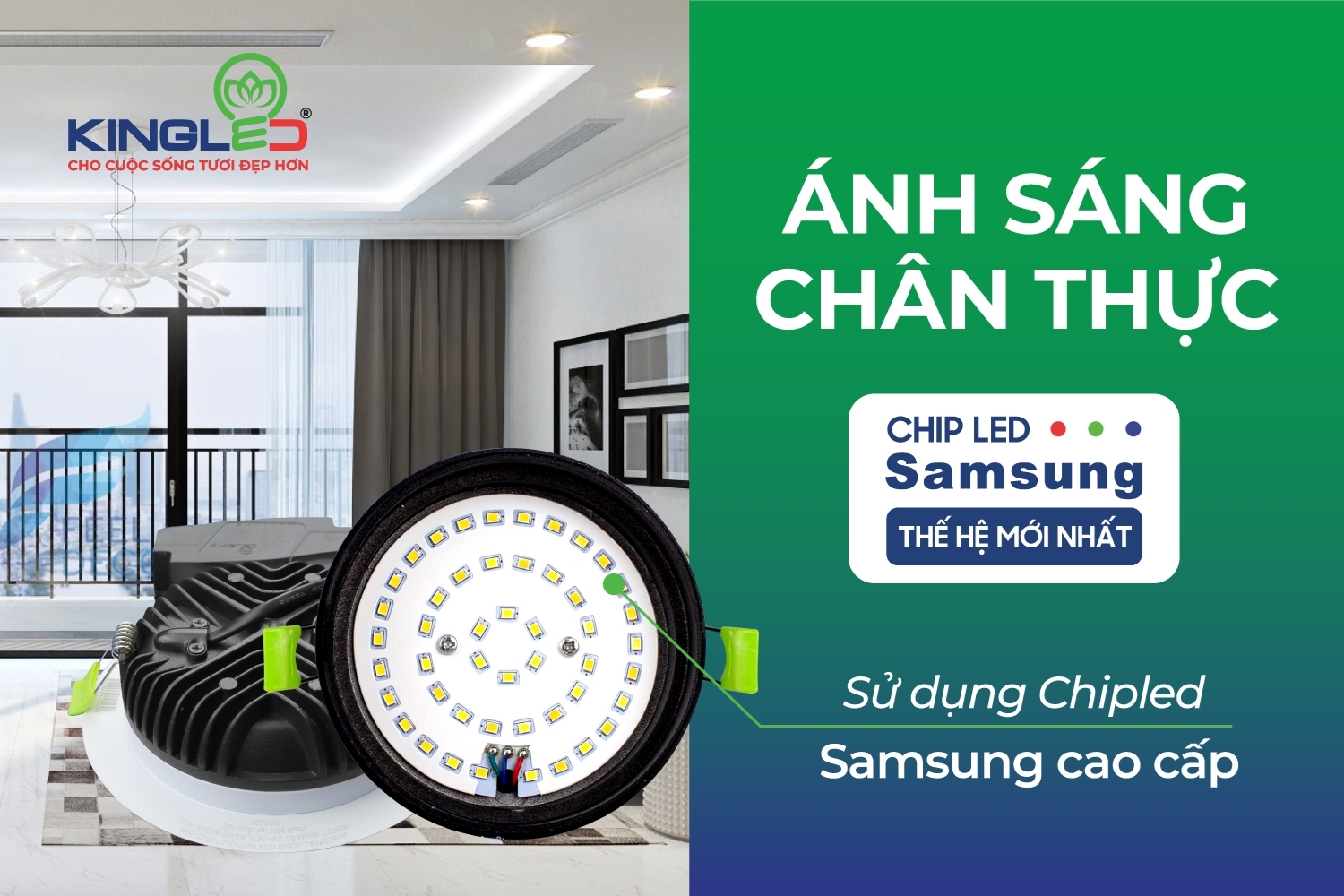 Đèn Led Âm Trần 07W/90, Đơn Sắc, Mặt Trắng (EC-DLSS Series)