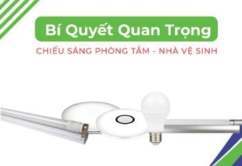 Bí quyết quan trọng trong chiếu sáng phòng tắm - nhà vệ sinh