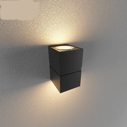 ĐÈN LED GẮN TƯỜNG NGOÀI TRỜI 12W 2 BÓNG (LWA0150B-BK)
