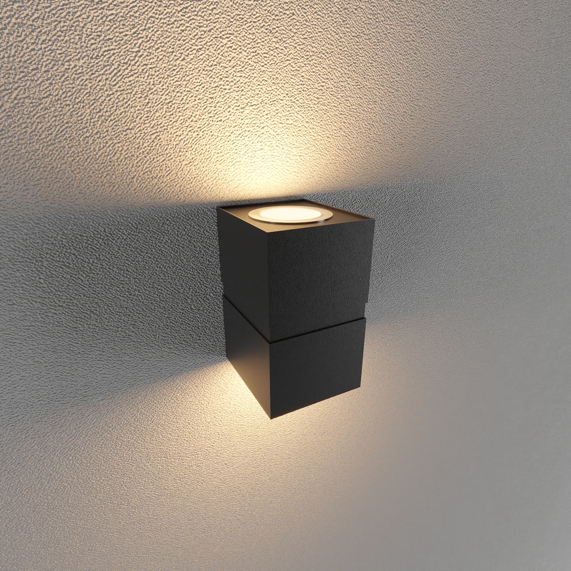 ĐÈN LED GẮN TƯỜNG NGOÀI TRỜI 12W 2 BÓNG (LWA0150B-BK)