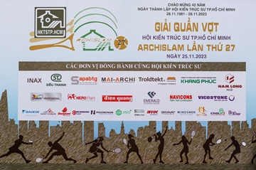 ĐÈN LED KINGLED ĐỒNG HÀNH CÙNG GIẢI QUẦN VỢT HỘI KTS TP HỒ CHÍ MINH - ARCHISLAM LẦN THỨ 27