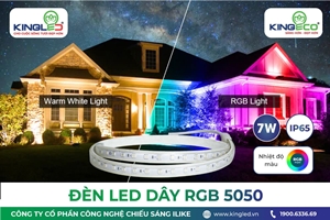 ĐÈN LED DÂY RGB 5050 KINGECO - GIẢI PHÁP TRANG TRÍ HIỆN ĐẠI VÀ LINH HOẠT 