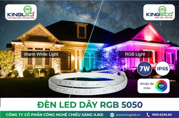 ĐÈN LED DÂY RGB 5050 KINGECO - GIẢI PHÁP TRANG TRÍ HIỆN ĐẠI VÀ LINH HOẠT