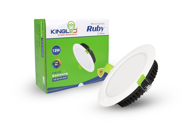 Đèn Âm Trần Ruby 12W Đổi Màu