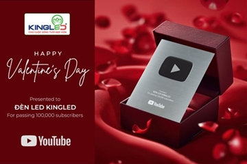 Kingled Nhận Nút Bạc Youtube Vào Ngày Valentine 14/2