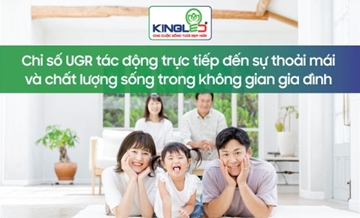 Chỉ số UGR tác động trực tiếp đến sự thoải mái và chất lượng sống trong không gian gia đình như thế nào?