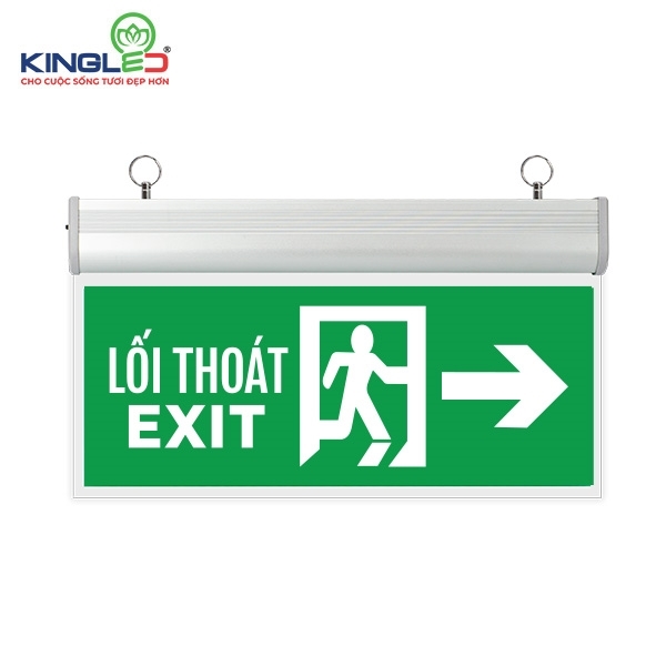 ĐÈN EXIT CHỈ HƯỚNG MICA - PHẢI