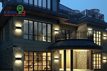 Trang trí nội ngoại thất với đèn hắt 2 đầu gắn tường