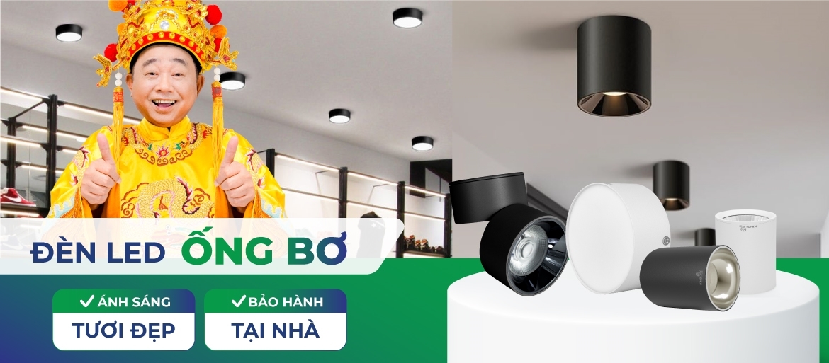 Đèn Led Ống Bơ